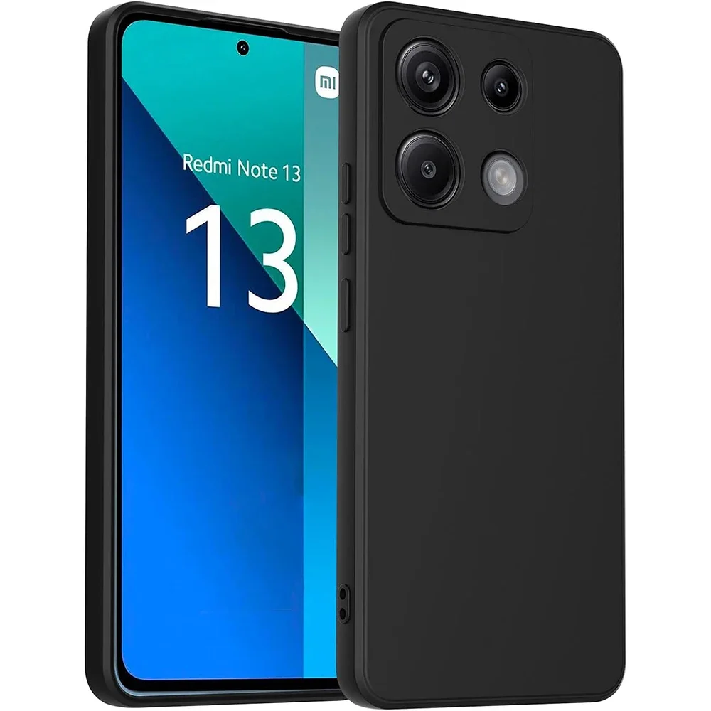 Ultra Thin Matte Soft Silicone Black TPU Back Cover