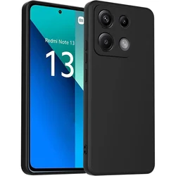 Ultra Thin Matte Soft Silicone Black TPU Back Cover for REDMI NOTE 12 TURBO (Silicone Black)