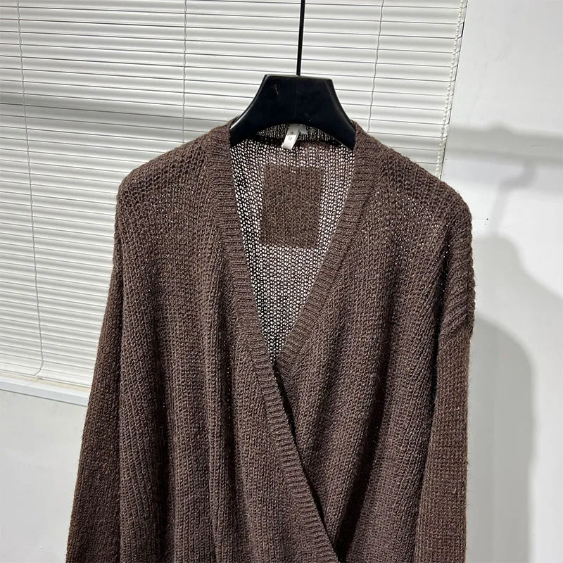 Original Fashion Retro Handsome Loose Comfortable Sweaters Simple Long Sleeve Solid Color Knitted Tops Trendy Male Knitwears