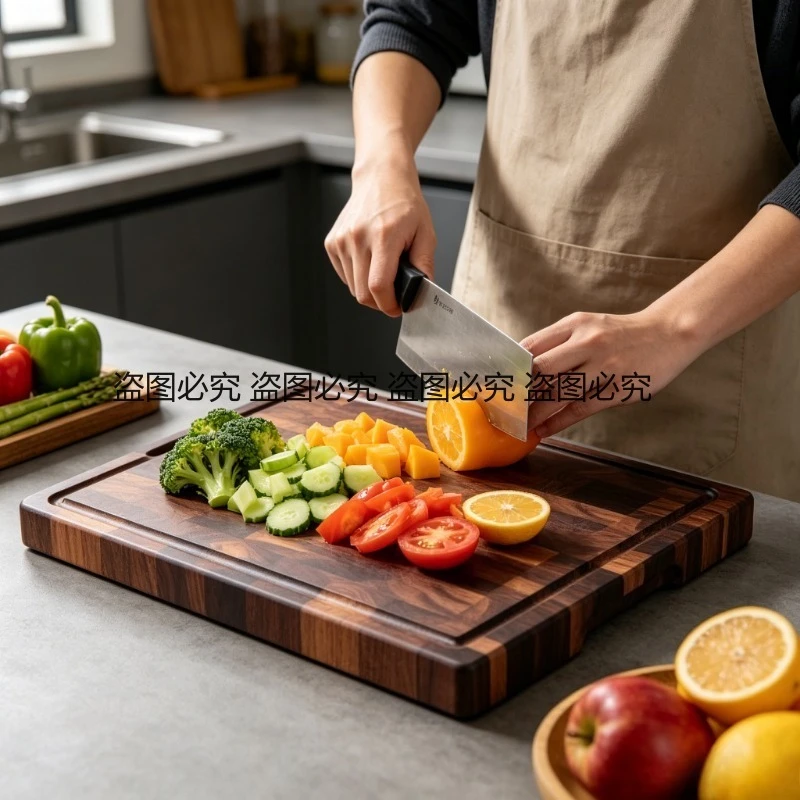 블랙 월넛 도마, 빵, 과일, 간식 서빙용 주방 도마