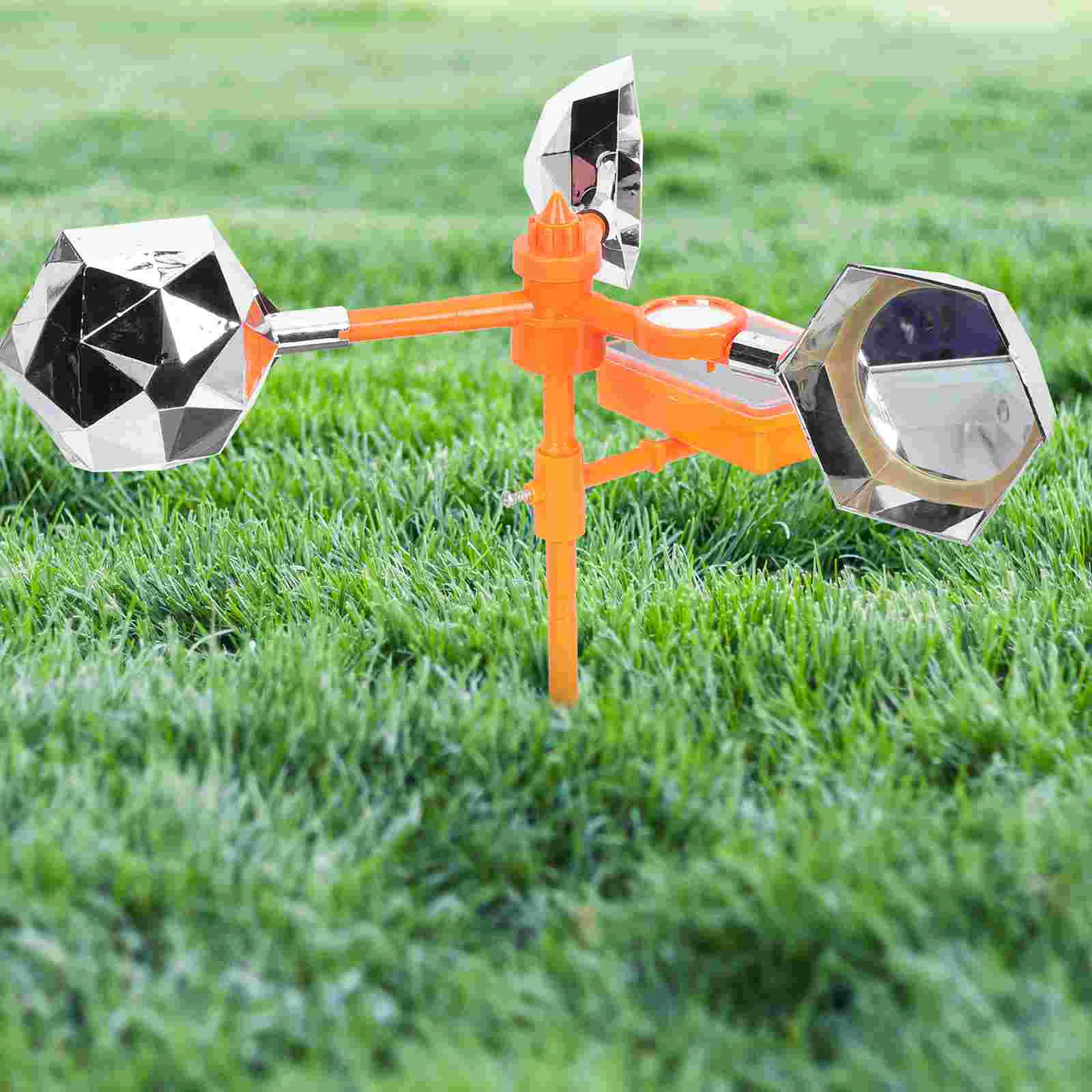 Bird Repeller Pinwheel Shape Reflective Bird Deterrent Tool Solar Voice Bird Remover images - 6