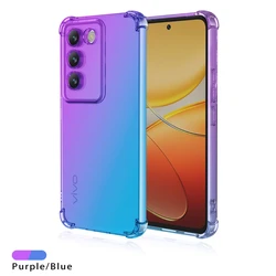 Shockproof Gradient TPU Protective Phone Case Cover for VIVO V30 Pro (Purple Blue)