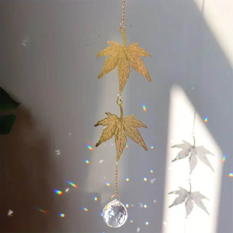 1pc crystal sun trap, plant flower pendant, used for wedding party home decoration car hanging decorations, outdoor decoration