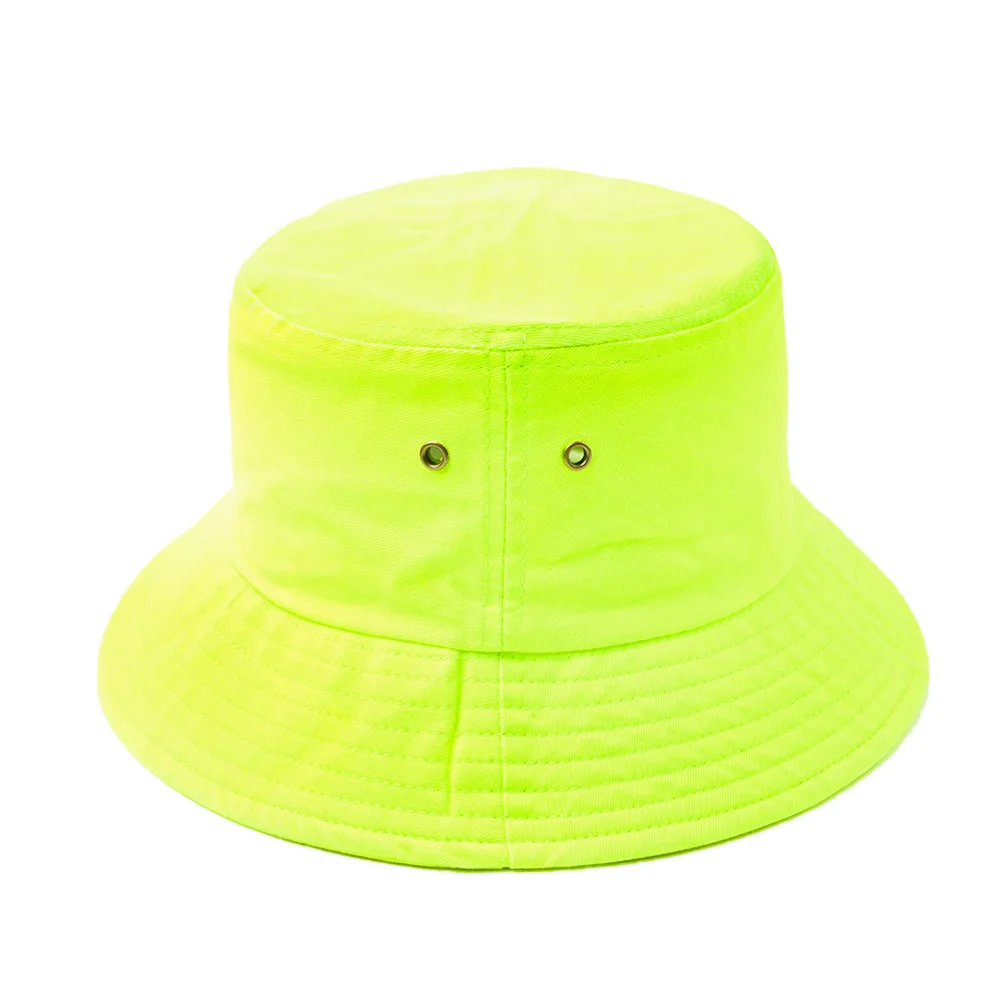 Trendy Fluorescent Color Bucket Hats 