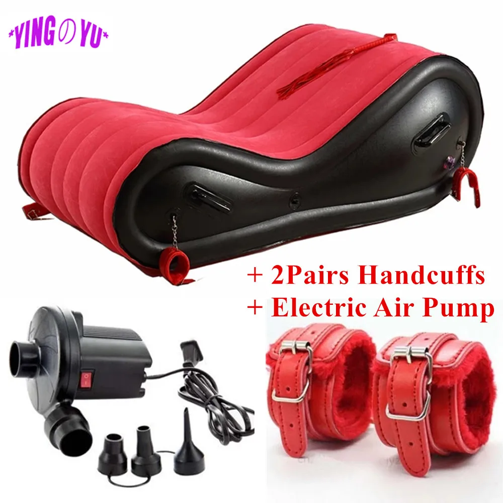 Inflatable Sex Sofa Bed Pillow Soft Home Furniture Love Chair Bdsm Erotic Lazy Muebles Futon Air Sex Toys for Adults Two Couples