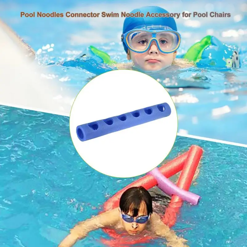 Pool Noodle Connector 07 Hole Pool Float Chair Connector Blue Sleeve