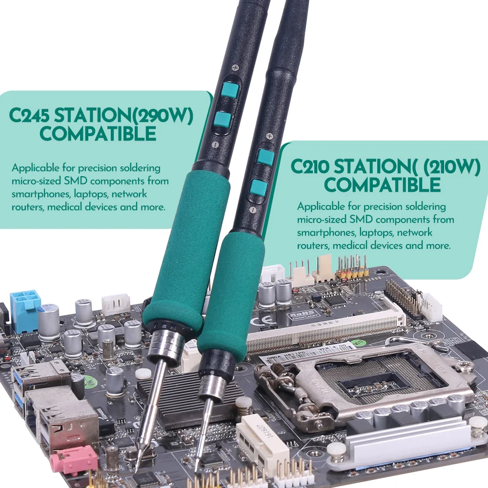 YIHUA 992D-II C210 C245 Precision Soldering Iron Station for Microscope Soldering Hot Air Gun Desoldering Rework Station