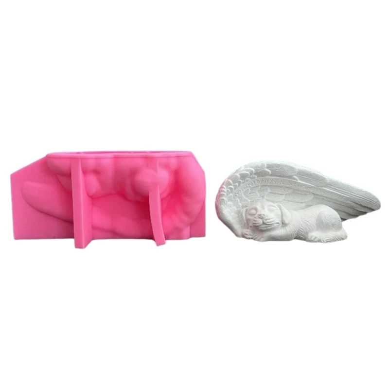 

N7MD Sleeping Dog Silicones Molds for Crafting Baking, Dog Shaped Resins Molds