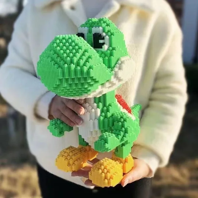 Super Mario Series Yaoxi Dinosaur Small Particle Bricks Children's Assembled Building Blocks Toy Boy Bi 6