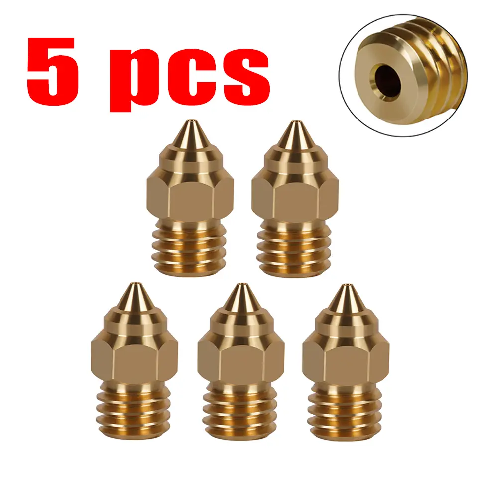 MK8 Nozzle For CR-6 SE Hard Steel Brass Copper Plated Nozzles for CR6 SE CR5 Pro Ender 3 S1 Pro CR10 V2 Ender5 Nozzle 0.4 0.6mm image 11