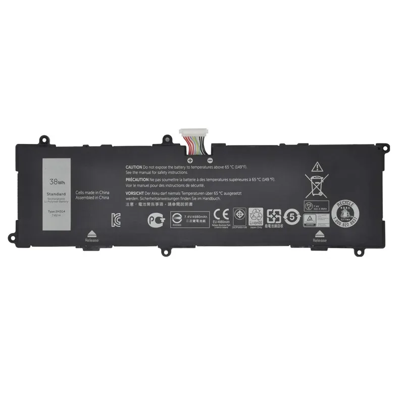 7.4V 38Wh New 2H2G4 Laptop Battery Original Genuine For Dell Venue 11 Pro 7140 Tablet 21CP5/63/105 HFRC3 2217-2548 Rechargeable