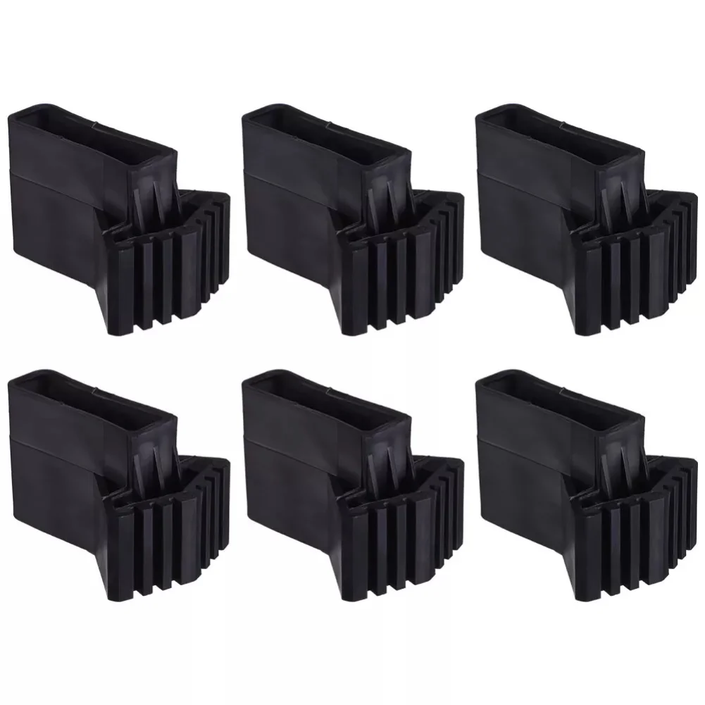 4/6pcs Non-slip Ladder Feet Rubber Pads Foot Covers Step Ladder Feet Covers Furniture Mat Leg Chair Replacement Protectors Cover