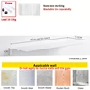 Shelf Without Drilling Shampoo Holder Bathroom Wall Floating White Black Shelves Stick Bath Organizer for Kitchen Accessories 6
