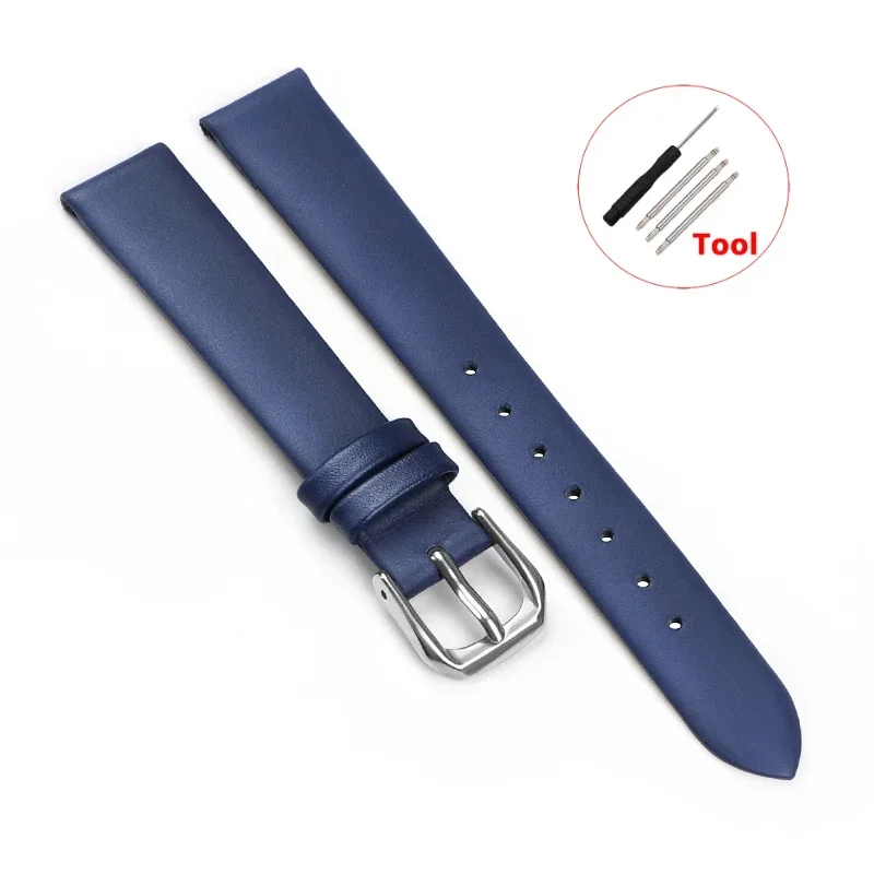 Vintage Cowhide Leather Bracelet-Style Ultra Thin Watchstrap