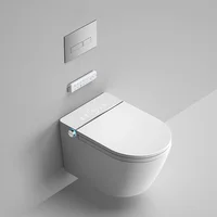 YYHC-Bathroom bidet foot sensor auto automatic flush intelligent wc complete set wall hung smart toilet with tank smart hanging 1