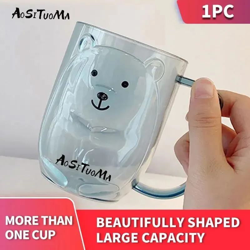  Cartoon Portable Toothbrush Washing Mouth Cups Plastic Home Hotel Tooth Brush Holder Bathroom Accessories Mouthwash Storage Cups 
