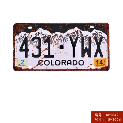 

License plateUSA Car License Plate American Car Number s Bar Pub Cafe Decor Sign Garage Painting Art Plaque Poster