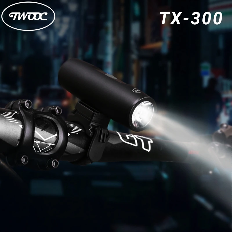 Bicycle Light 300Lumen Bike Headlight Power Bank Flashlight Handlebar USB Charging MTB Road Cycling Highlight TX 300