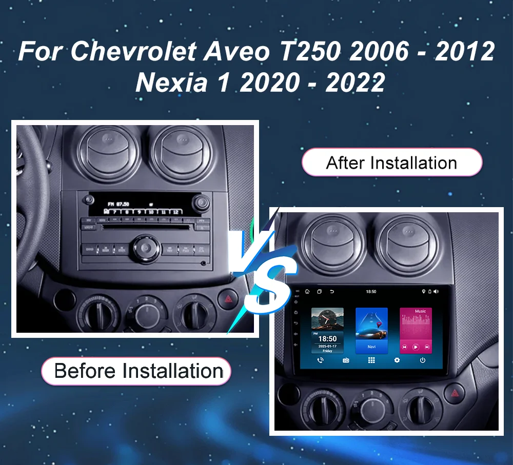 Radio estéreo para coche Android 16 para Chevrolet Aveo T250 2006-2012 Nexia 1 2020-2022, reproductor multimedia para coche, navegación GPS, DVD 2DIN 2