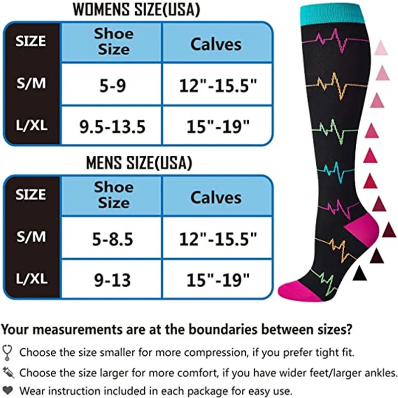 Nurse Compression Socks Sports Socks Running Medical Edema Diabetes Compression Varicose Veins For Men Women sports socks fitness sports socks compression socks sport socks