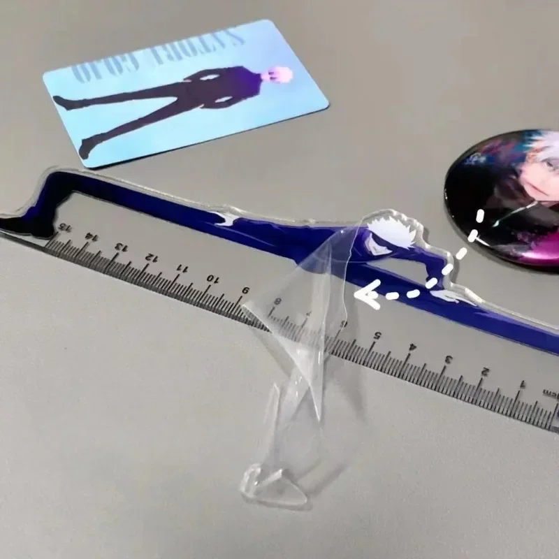 Satoru Gojo Clear Plastic Ruler – Japanese Anime Themed Student Stationery Gift