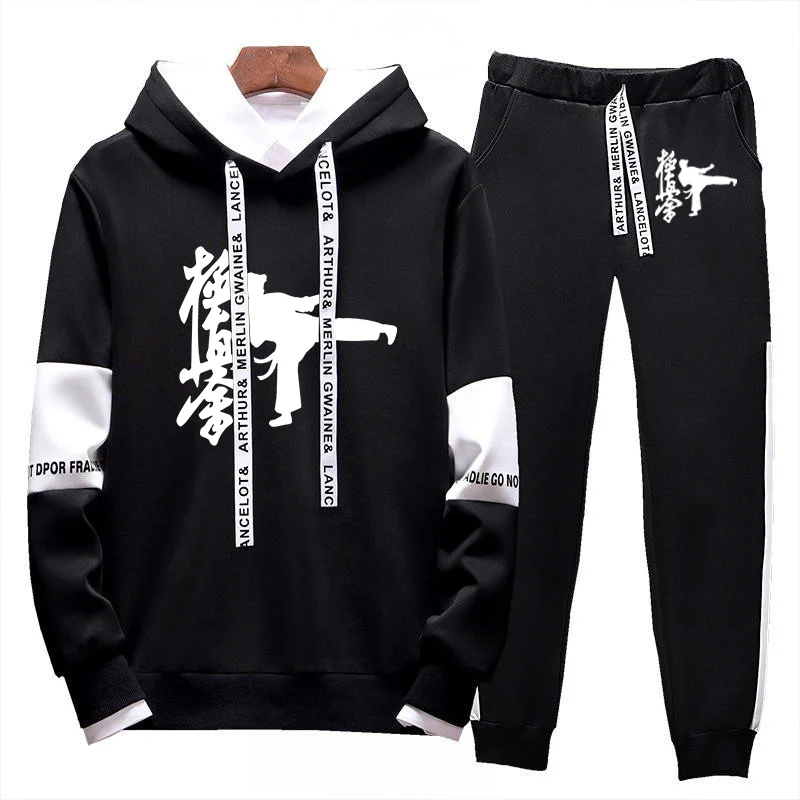 Kyokushin Karate Printing Fashion 2023 New Man's Spring Autumn Long Sleeves Tracksuit Casual Sweatshirts Sweatpants 2-Piece Set