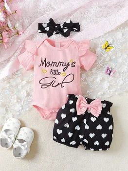 Baby Girls’ Jumpsuit & Shorts Set 1