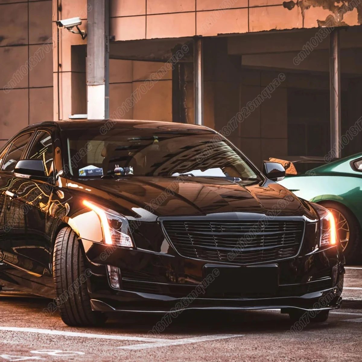 Cadillac ATS 2015 2016 2017 2018 자동차 앞 범퍼 스포일러 바디 프론트 펜더 스플리터 장식 가드 액세서리