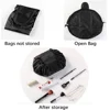 Fashion Rose Gold Letter Portable Lazy Storage Cosmetic Bag Drawstring Magic Makeup Pouch Large Capacity Travel Toiletry Bag 3