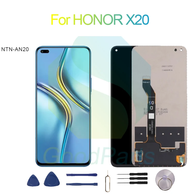 

ЖК-дисплей для HONOR X20, экран 6,67 дюйма, NTN-AN20 X20, сенсорный дигитайзер в сборе, замена