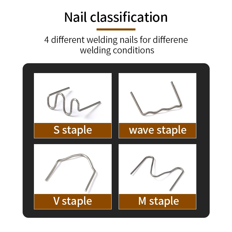 جهاز لحام بلاستيك أسود بقدرة 50 واط، مزود بأربعة ر...