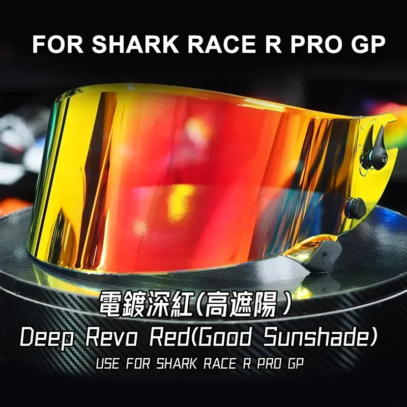 

Motorcycle Helmet Visor Anti-UV PC Visor Lens Race R Pro GP Model Smoke Dark Replacement Visor for Shark Race-R Pro GP