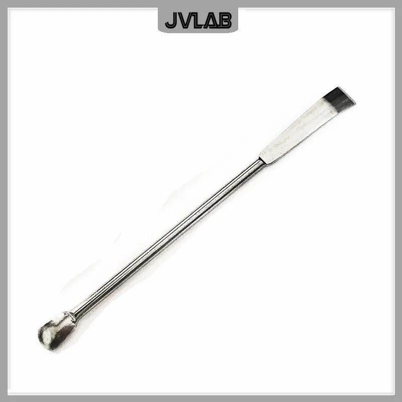 마이크로 약물 스크레이퍼 스푼, 스테인레스 스틸 뒤집개, 스쿠프 삽, 길이 100mm, SUS 흔적 약 스푼, 10 cm 10/PK