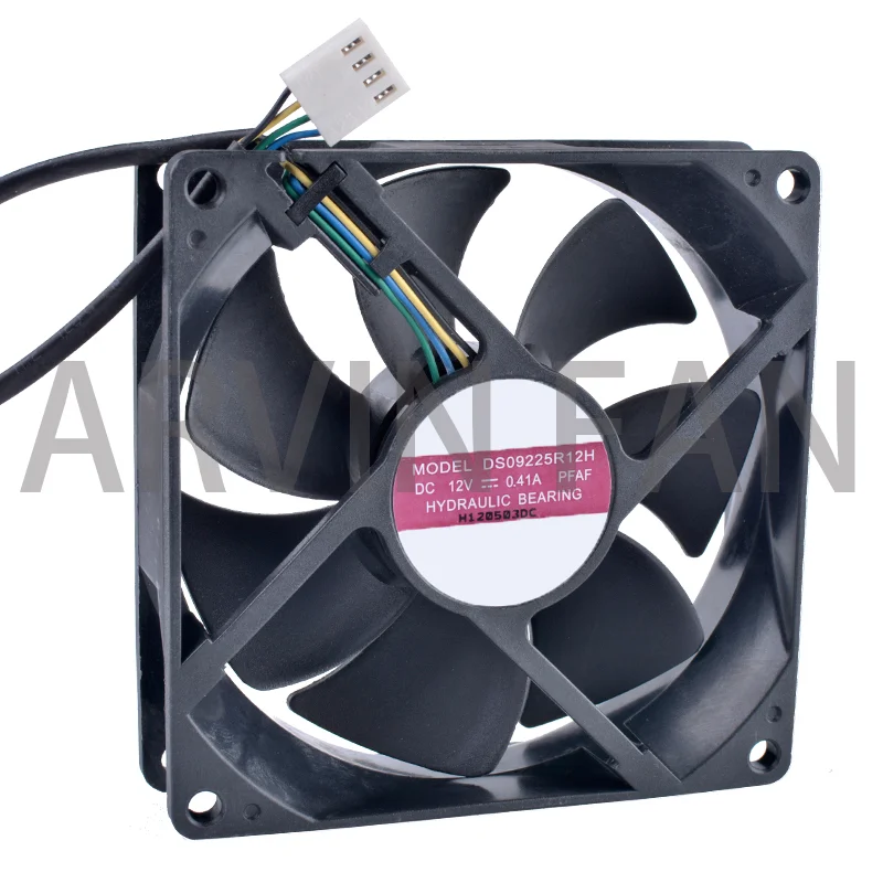 

COOLING REVOLUTION DS09225R12H 9cm 90mm Fan 9025 9225 12V0.41A 4pin PWM Computer CPU Intelligent Temperature Control Cooling Fan