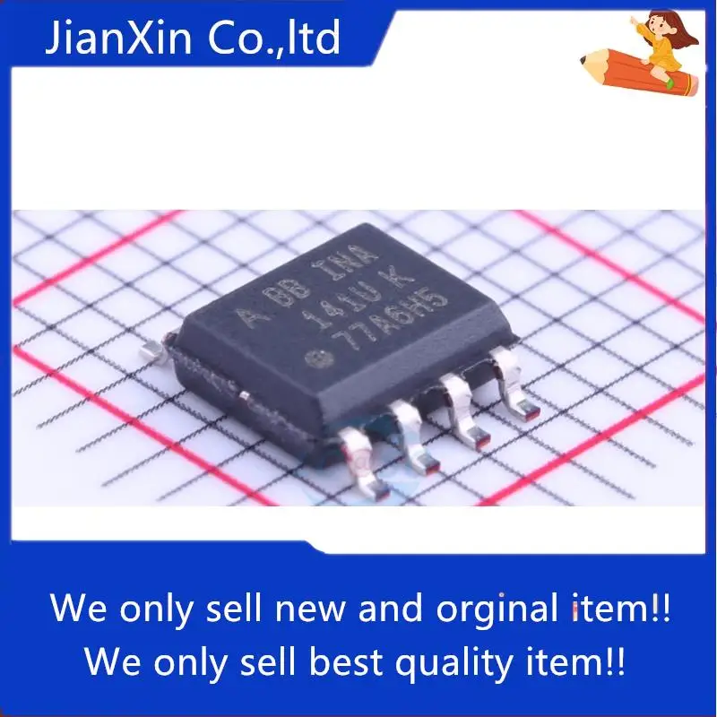 

10 шт., оригинальный новый усилитель INA141U INA141UA BB SMD SOP-8