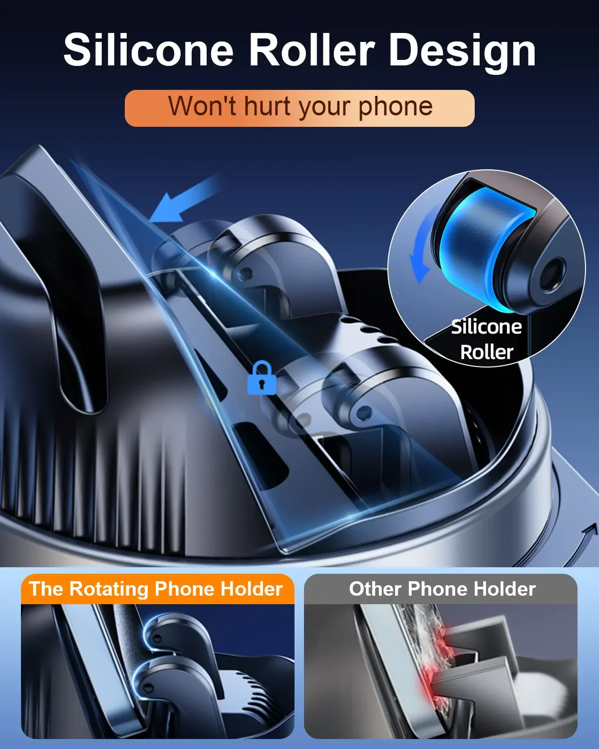 Hipacool 360° Rotatable Car Phone Holder