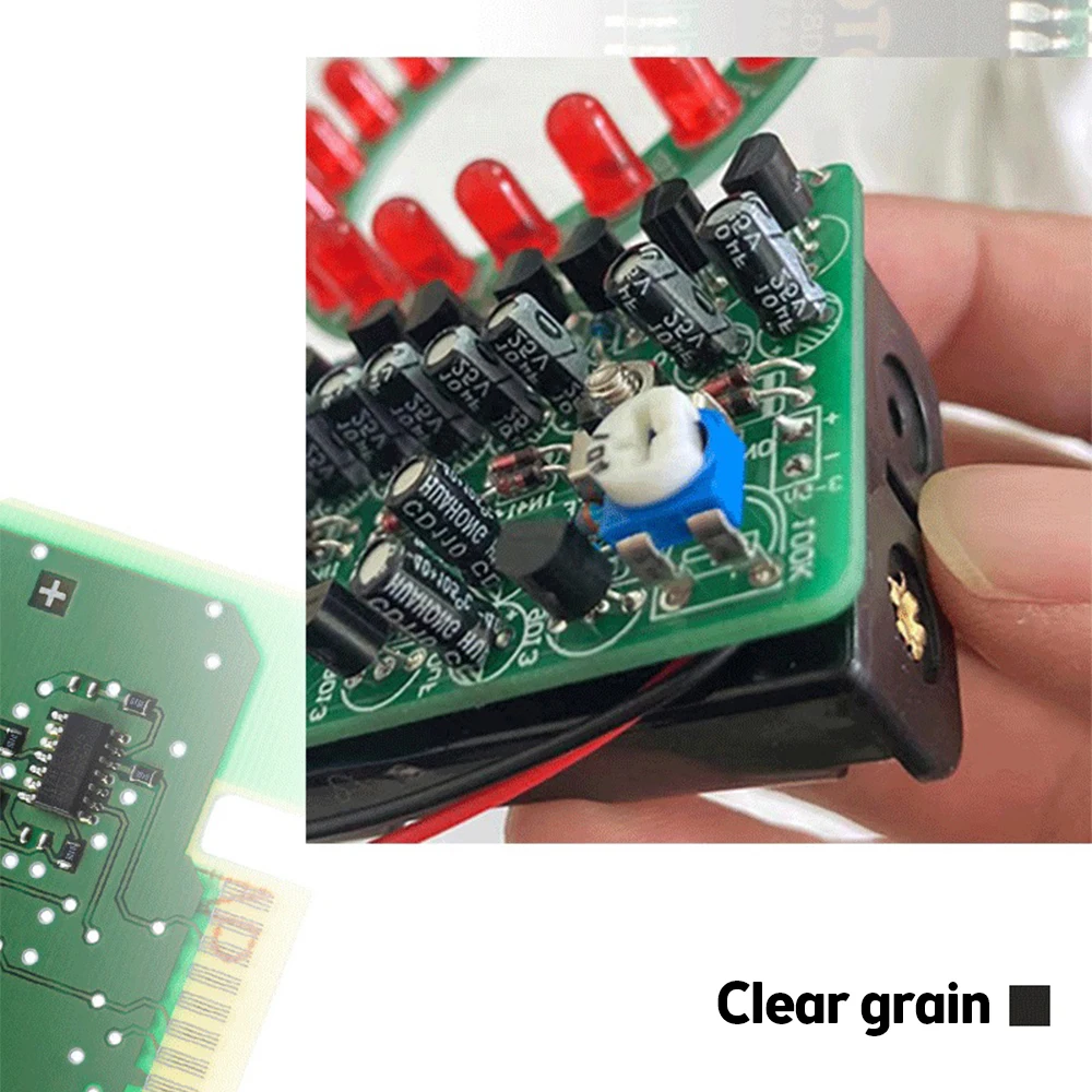 LED Flashing Lights Soldering Practice Board D4017 Water Flowing Led DIY Kit for SMD SMT Welding Practice
