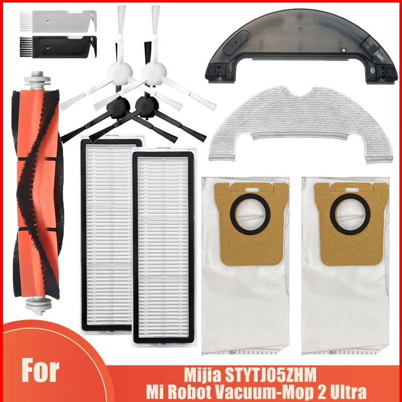 샤오미 미 로봇 진공 청소기용 먼지 봉투 걸레 패드 교체, 울트라 미지아 STYTJ05ZHM 진공 청소기 헤파 필터, 물 탱크 부품  Best5