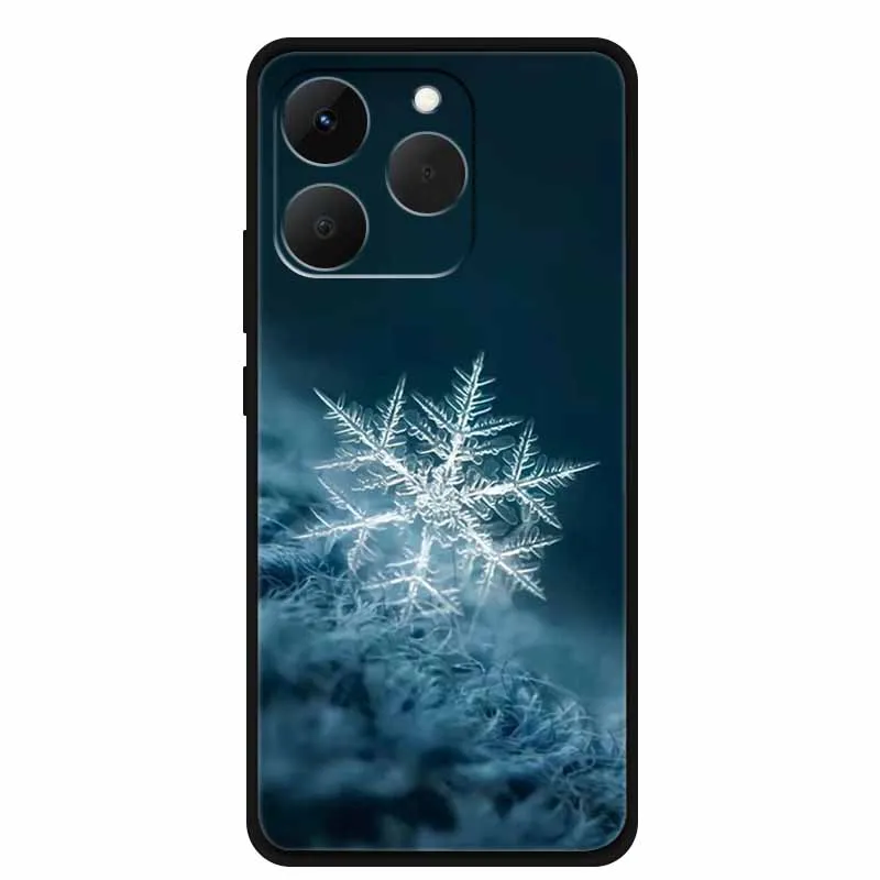 Sleek Black Silicone Phone Case - Soft TPU Protective Bumper Cover