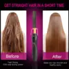 2 in1 Hot Comb Hair Straightener Electric Heating Comb Fast Heating Portable Travel Anti-Scald Beard Straightener Press Hot Comb 3