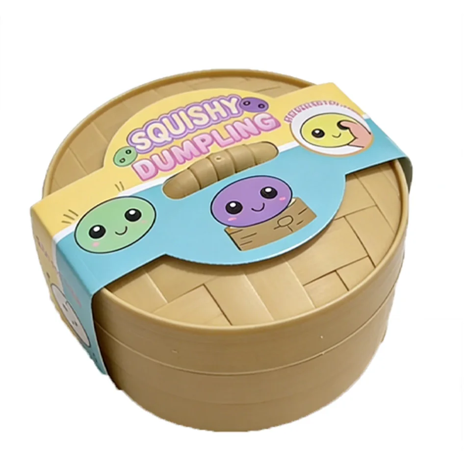 Colorful Dumpling Squishies Slow Rising Stress Relief Toy