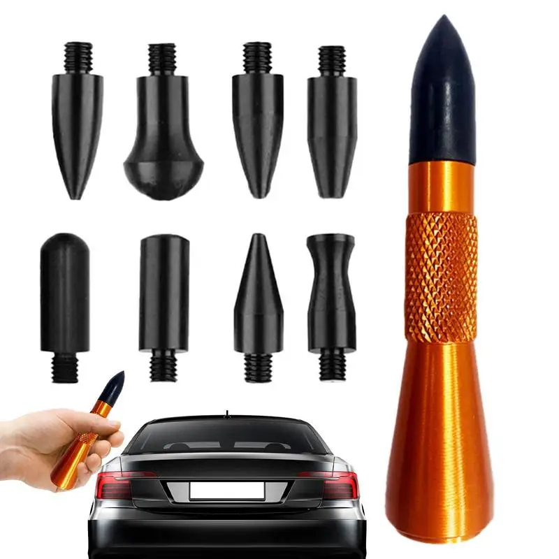 

Dent Repair Tools Handheld Dent Removal Kit Dent Repair Tool Set Dent Repair Tools Rubber Hammer 9 Heads Tap Down Tools Body DIY