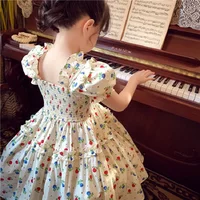 Robes pour filles, nouveaux styles d'été, vêtements pour enfants, vêtements d'été, robes d'été à la mode pour filles, jupes fleuries 2
