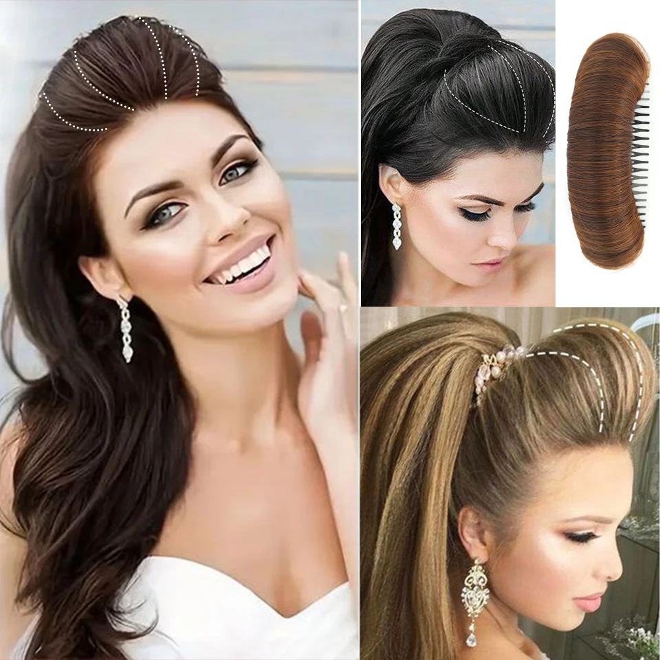 Fluffy Princess Styling Increased Hair Pad Invisible Fluffy Volume Lift Hair Clip Bun Women Accessories hair pad wig cushion