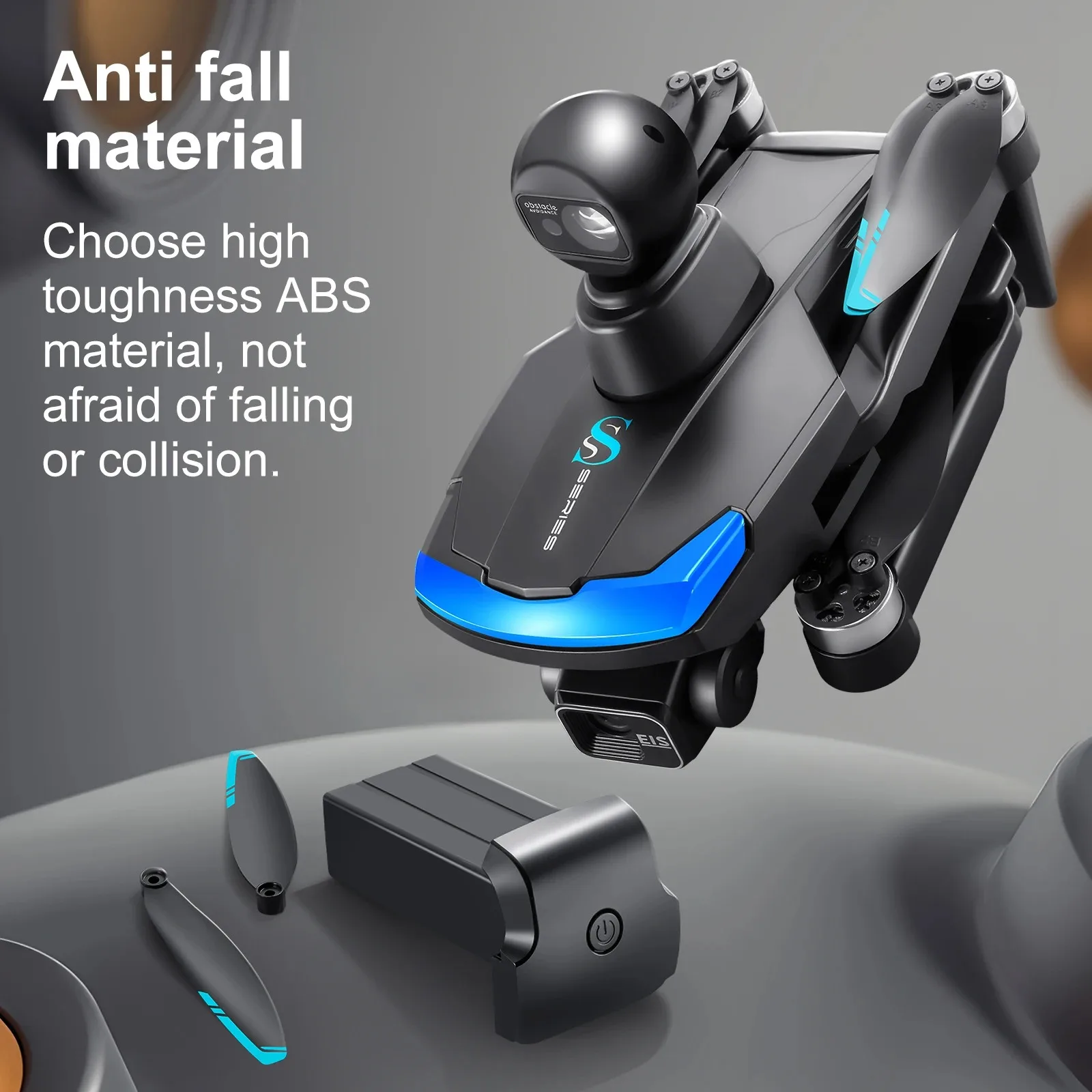 S185 GPS Drone with 3-axis PTZ 5G Digital Image Transmission 4K Drone with Camera LCD Screen Remote Control Brushless FPV Dron