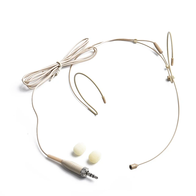 Binaural Headset Microphone Head Mounted Microphone 1.2M Direct