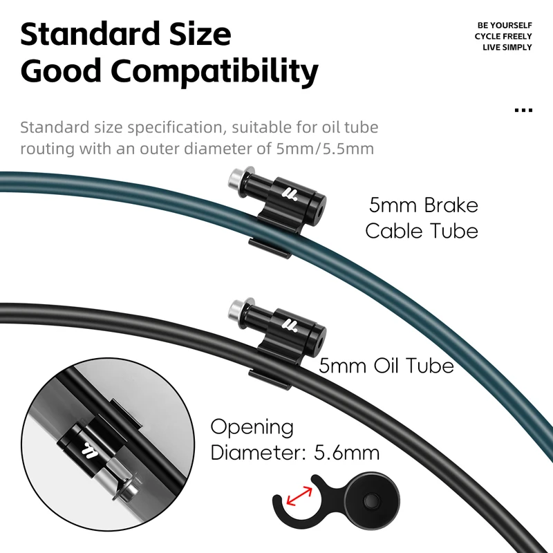 WEST BIKING Bicycle Wire-mount Converter Bicycle Fixed Guide Buckle Aluminum Alloy Wire Connector Bicycle Shift Cable Clamp