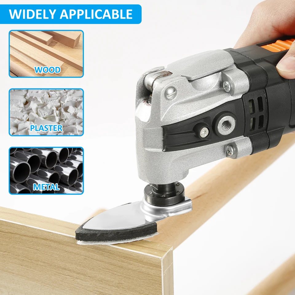 62-tlg. Schleifset Für Multitool - Dreieck-Schleifplatten 60-320 Körnung Mit Haltern