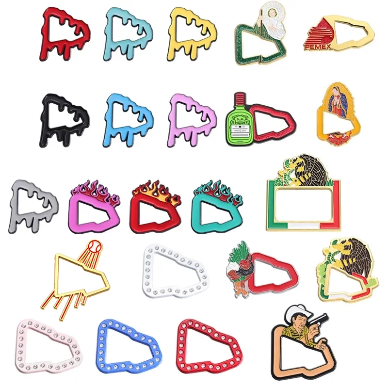 Creative Multicolour Hat Brooch Decoration Hat Enamel Pin Trendy Cartoon Baseball Badge Metal Jewelry Butterfly Buckle