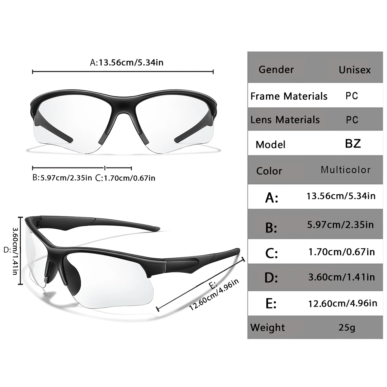 LOISRUBY Photochromic Sunglasses Outdoor MTB Bicycle Cycling Running